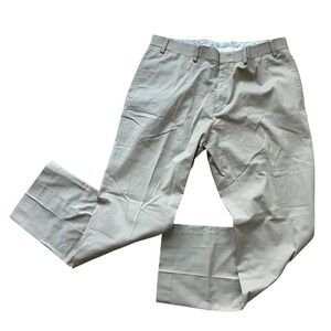 Lauren Ralph‎ Lauren Mens Slim Fit Khaki Dress Pants Chino Tan 36W 30L Old Money